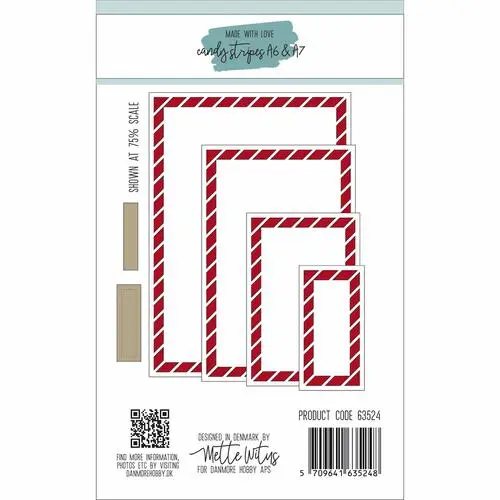 Made with Love dies 63524  - Candy stripes