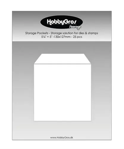 HobbyGros Storage - Storage Pockets - Storage solution for dies & stamps 130x127mm