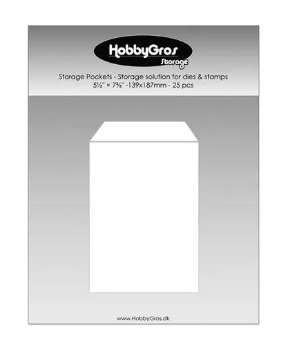 HobbyGros Storage - Storage Pockets - Storage solution for dies & stamps 139x187mm