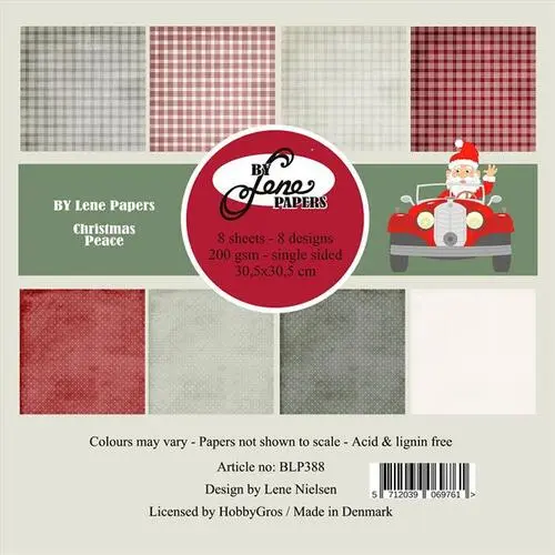 BY Lene Paperpad BLP388 - Christmas Peace 30,5X30,5