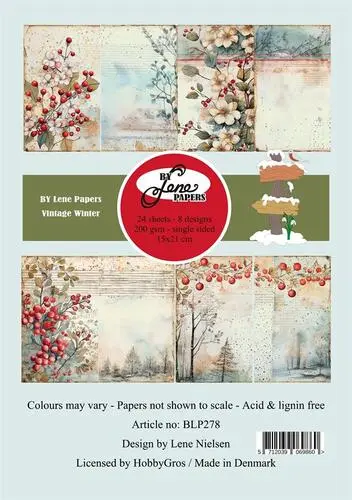 BY Lene Paperpad BLP278 - Vintage Winter A5