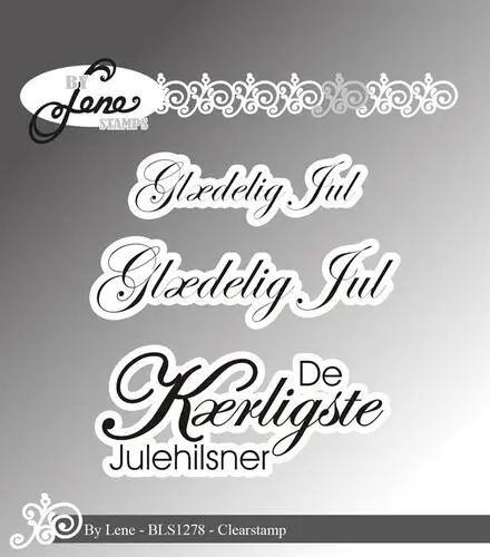 By Lene stempel BLS1278 -  Danske tekster