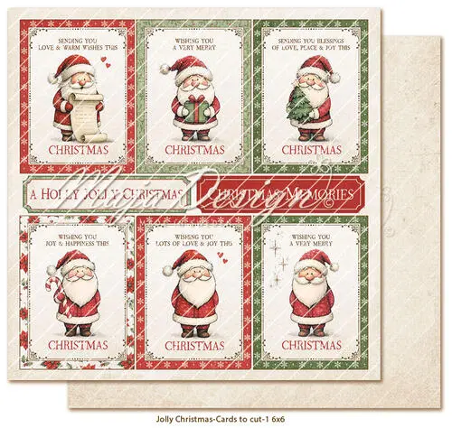 Forudbestilling: Maja Design - Jolly Christmas - 6x6" Collection Pack