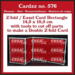 Crealies Dies Cardzz 576 - (Double) Z-fold / Easel card rectangle