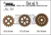 Crealies Dies Set Of 3 - Gears