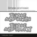 Simple and Basic die SBD697 - Tillykke med dåben / navnet (bestilling)