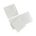 50 Sæt 3x3" / 76x76mm Kort/Kuverter - Pure White (råhvid)