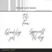 Simple and basic stempel SBC225 - Til - Fra