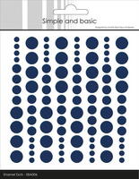 Simple and Basic Enamel Dots SBA006 - Dark Blue