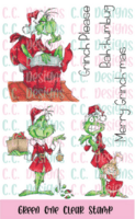 C.C. Designs stempel Green One (the Grinch)