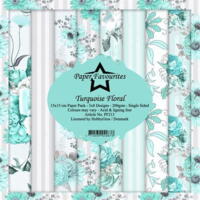 Paper Favourites 15x15 Turquoise Floral