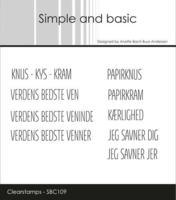 Simple and Basic stempel SBC109 - Knus-kys-kram