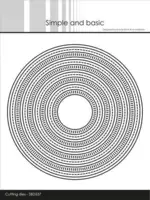 Simple and Basic die SBD537 - Combi Striped Frames - Circle