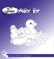 By Lene stempel BLS1154 - Duck in shower
