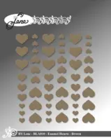 BY Lene Enamel Hearts BLA010 - Brun