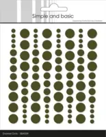Simple and Basic Enamel Dots SBA039 - Moss Green