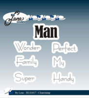 By Lene stempel BLS1017 - Handy Man (Engelsk tekst)