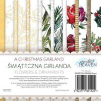 Paper Heaven A Christmas garland FLOWERS 15x15cm