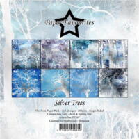 Paper Favourites 15x15 Silver Trees