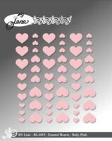 BY Lene Enamel Hearts BLA015 - Baby Pink