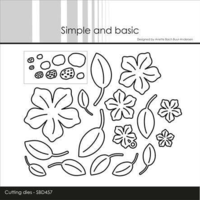 Simple and Basic die SBD457- Flowers and Leaves #2