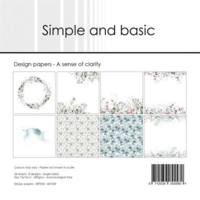 Simple and Basic Design Paper SBP534 - A sense of clarity 15x15cm