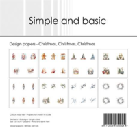 Simple and Basic Design Paper SBP536 - Christmas, Christmas, Christmas