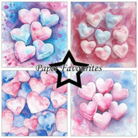 Paper Favourites 15x15 PF506 Marshmallows Hearts