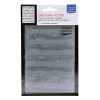 Vaessen Creative Embossing Folder - Music Sheet