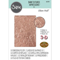 Sizzix 3-D Textured Impressions Embossing Folder - Vintage Buttons by Eileen Hull