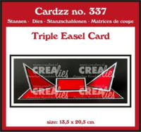 Crealies Dies Cardzz 572 - Triple easel card