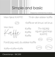 Simple and basic stempel SBC200 - Men først KAFFE!