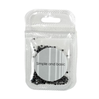 Simple and basic SBA504 - Half Pearl 2mm - Polished Antique Silver