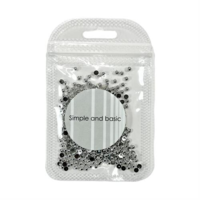 Simple and basic SBA531 - Half Pearl 3mm - Polished Silver