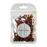 Simple and basic SBA563 - Half Pearl 4mm - Polished Rose Gold