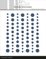 Simple and Basic Enamel Dots SBA053 - Matte Navy