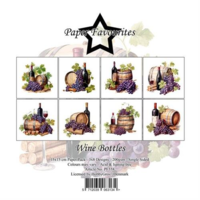 Paper Favourites 15x15 PF558 Wine Bottles
