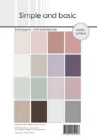 Simple and Basic SBP964 Solid Papers - Soft and delicate