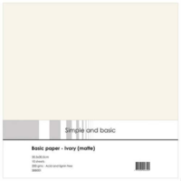 Simple and basic SBB001 Basic Paper 30,5x30,5 - Ivory (matte)