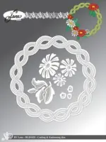 By Lene dies BLD1829 - Flower Wreath