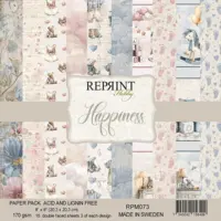 Forudbestilling: Reprint - Happiness 8x8 Inch Paper Pack