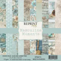 Forudbestilling: Reprint - Masculine Moments 8x8 Inch Paper Pack