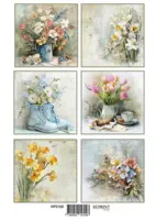 Forudbestilling: Reprint Klippeark - Hello Spring Flowers