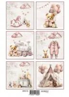 Forudbestilling: Reprint Klippeark - Baby girl Tags