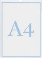 A4 plastlomme til dies - 5stk