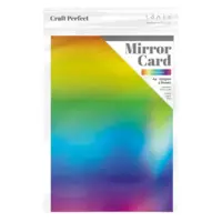 Craft Perfect Iridescent Mirror Card - Rainbow