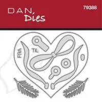 Dan Dies 79388 - Hjerte m. sløjfe basis