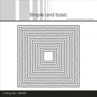 Simple and Basic die SBD685 - 10 x 10 Squares Old Paper edges (bestilling)