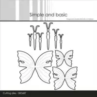 Simple and Basic die SBD687 - Butterflies (bestilling)