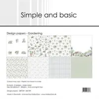 Simple and Basic Design Paper SBP769 - Gardening 30,5x30,5cm (bestilling)
